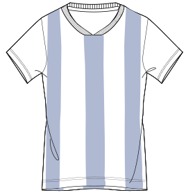 Fashion sewing patterns for Football T-shirt 7532